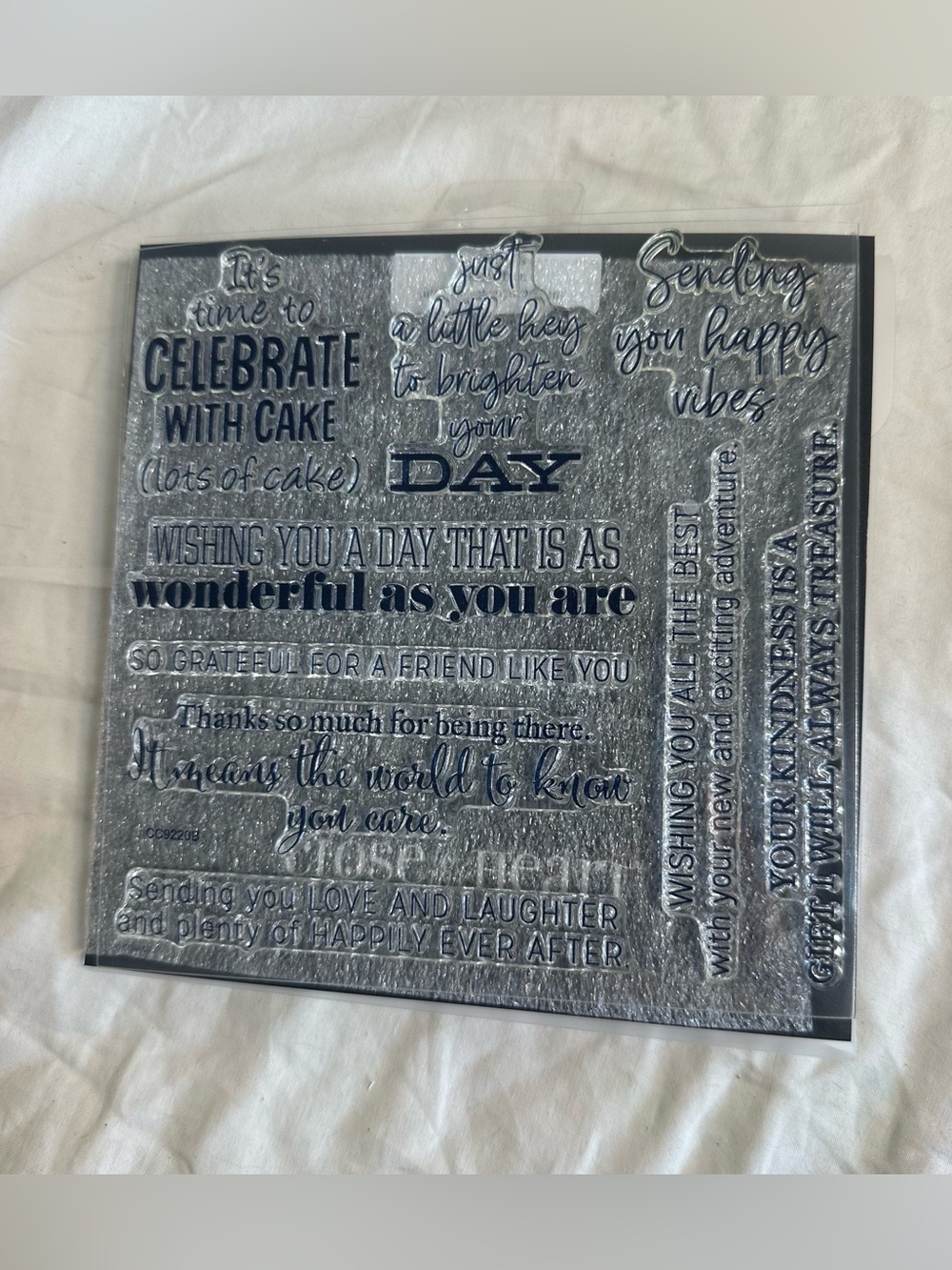 Close To My Heart CC9220 Sending Love and Laughter Acrylic Stampset 2 Pack